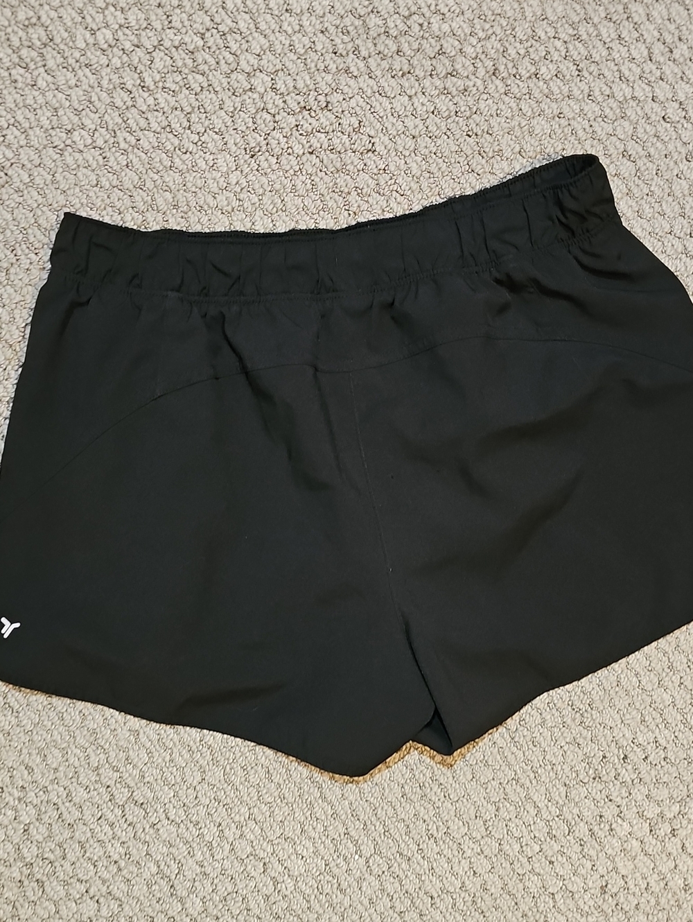 Old Navy Black Women's Athletic Shorts with Elastic Waistband, Medium